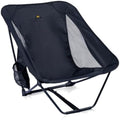 iClimb Ultralight Low Camping Chair – Compact Folding Seat with Side Pocket