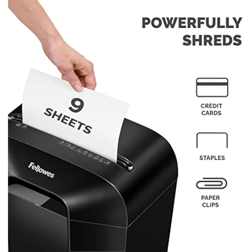 Fellowes Powershred LX50 Cross-Cut Paper Shredder | 9-Sheet P4 Security