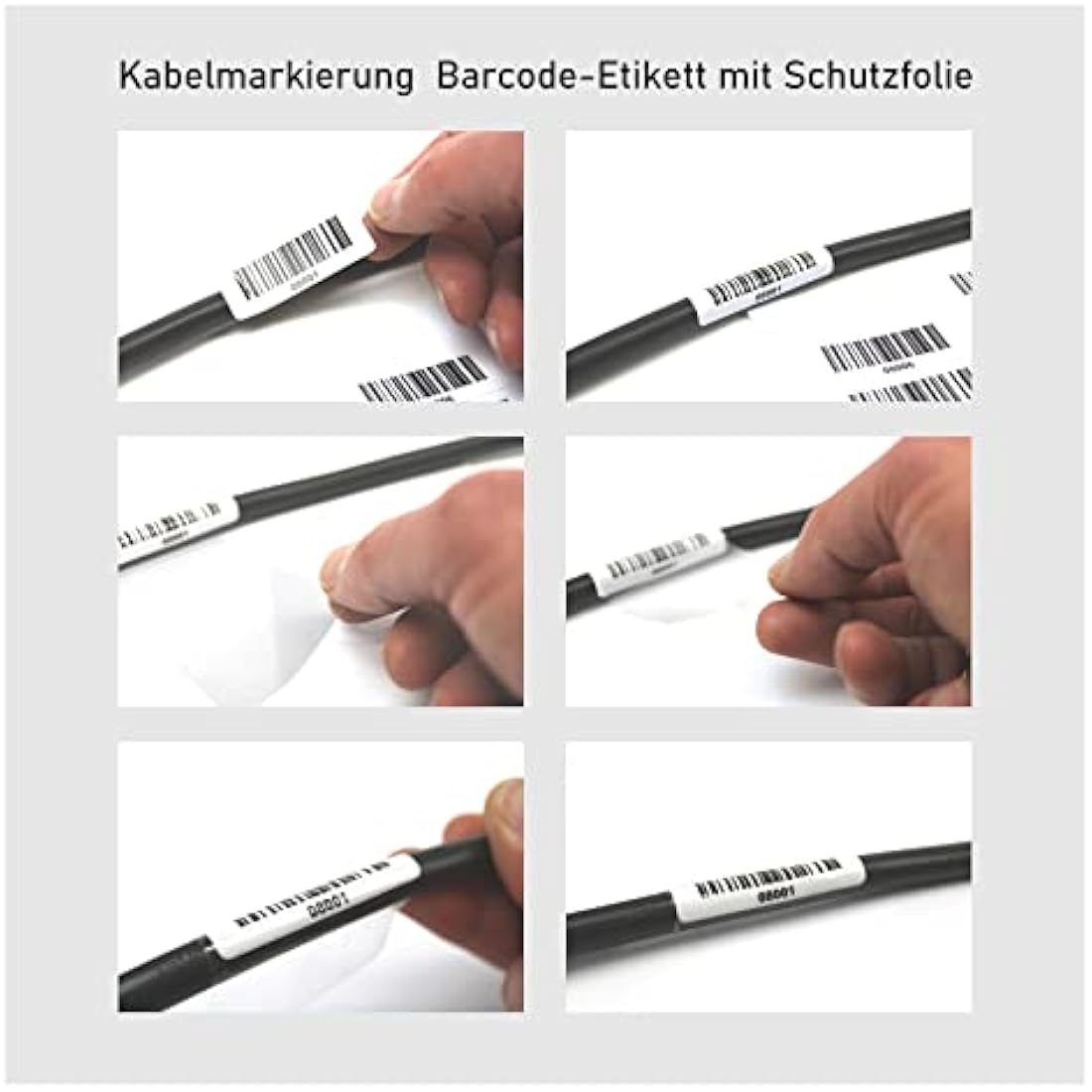 Barcode Labels – 1000 Weatherproof Consecutive Stickers 50x17mm