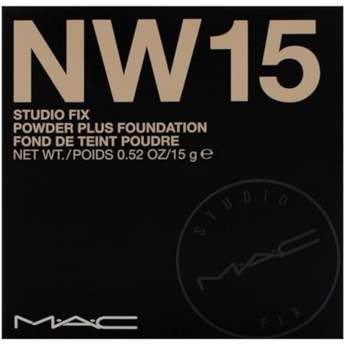 MAC Studio Fix Powder Plus Foundation – NW15 Matte Face Makeup, 15g