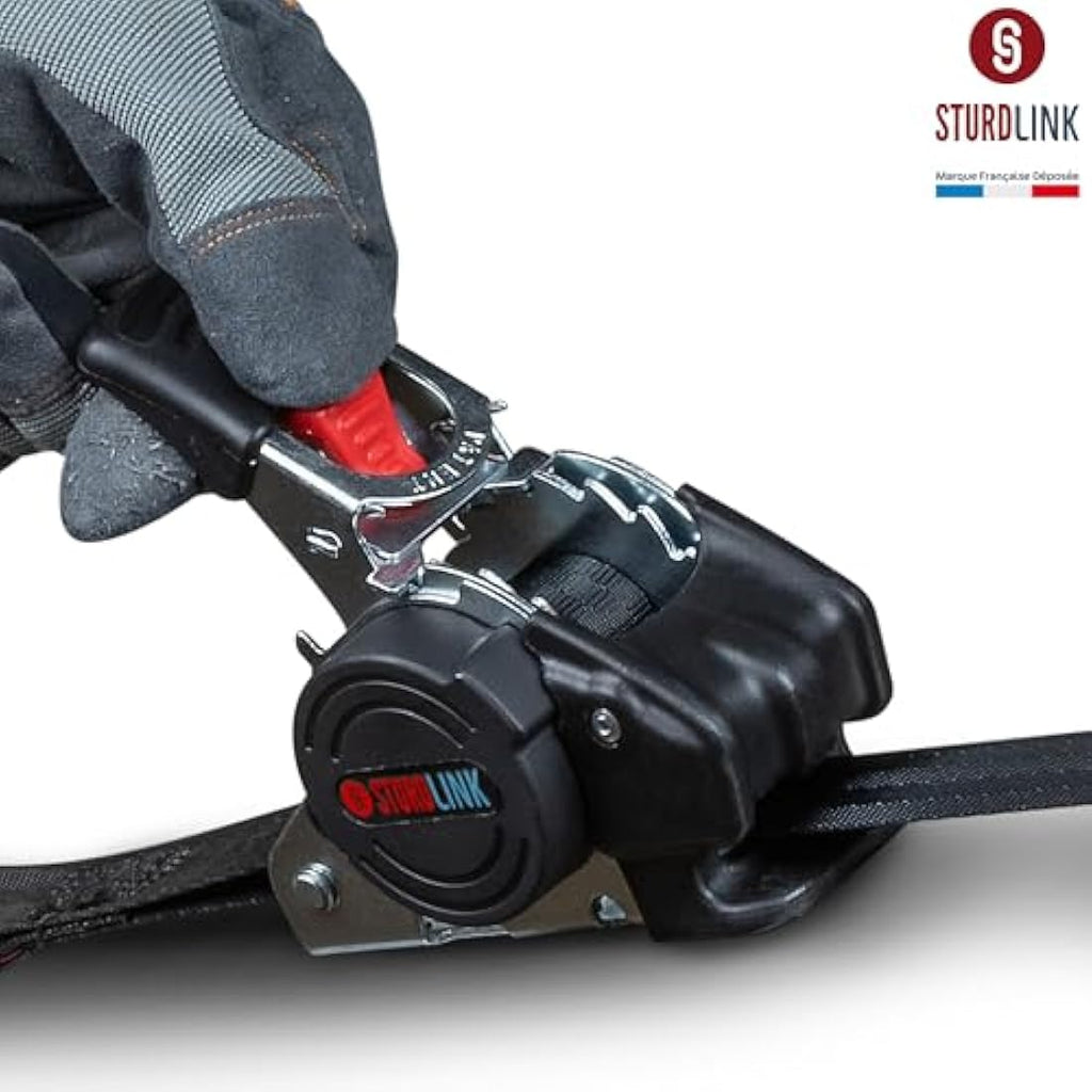 Jolof Store Automatic Ratchet Straps - 3m 25mm S-Hook - Set of 4 + Bag