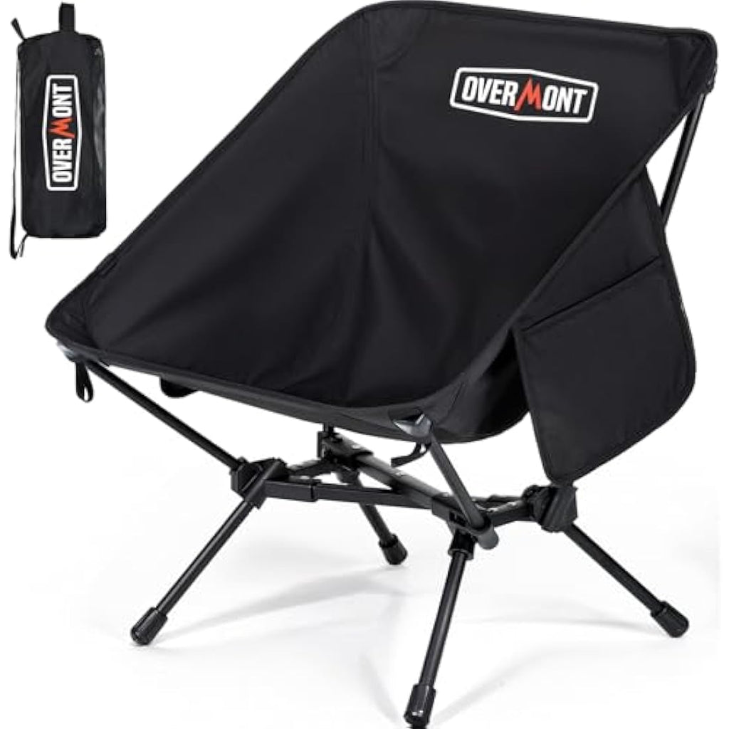 Overmont Ultralight Folding Camping Chair | Portable 150kg Capacity
