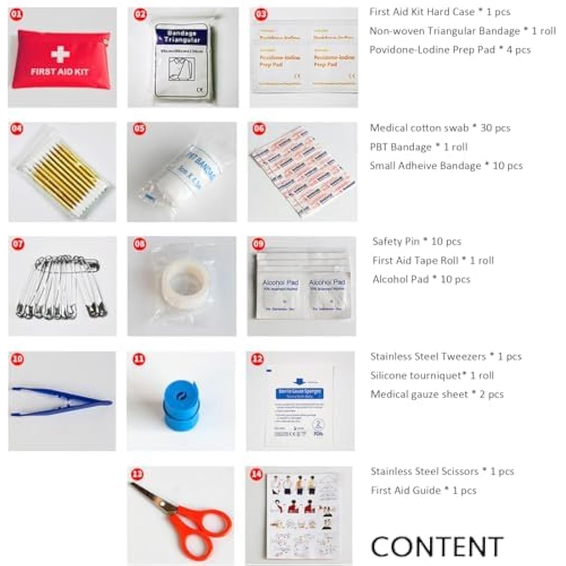 Jolof Store Mini First Aid Kit – 74 Piece Portable Medical Bag for Travel