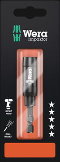 Wera Impaktor Bit Holder | 1/4" Hex Drive x 75mm TriTorsion Ring Magnet