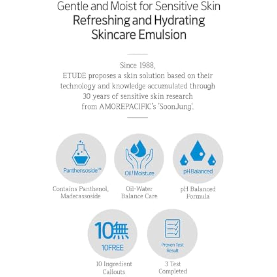 ETUDE Soonjung 10 Free Moist Emulsion | Hydrating Korean Skincare