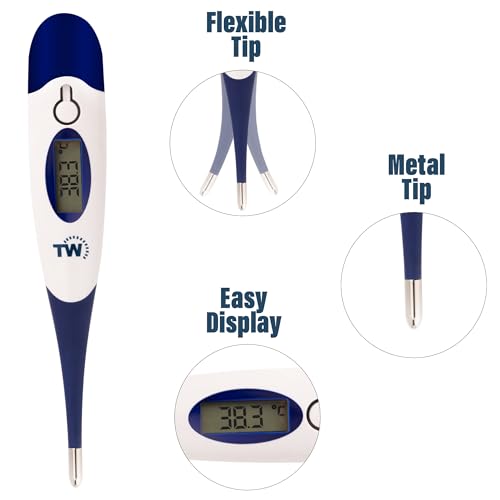 Digital Pet Thermometer | Flexible Probe for Dogs & Cats