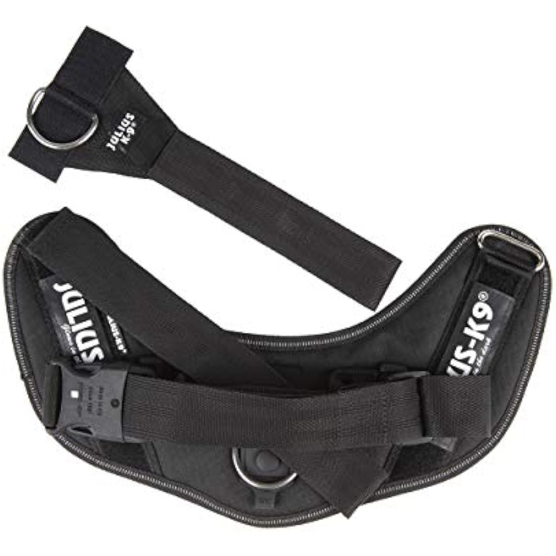 Julius-K9 IDC Powerharness Dog Harness with Front Control Y-Belt - Black