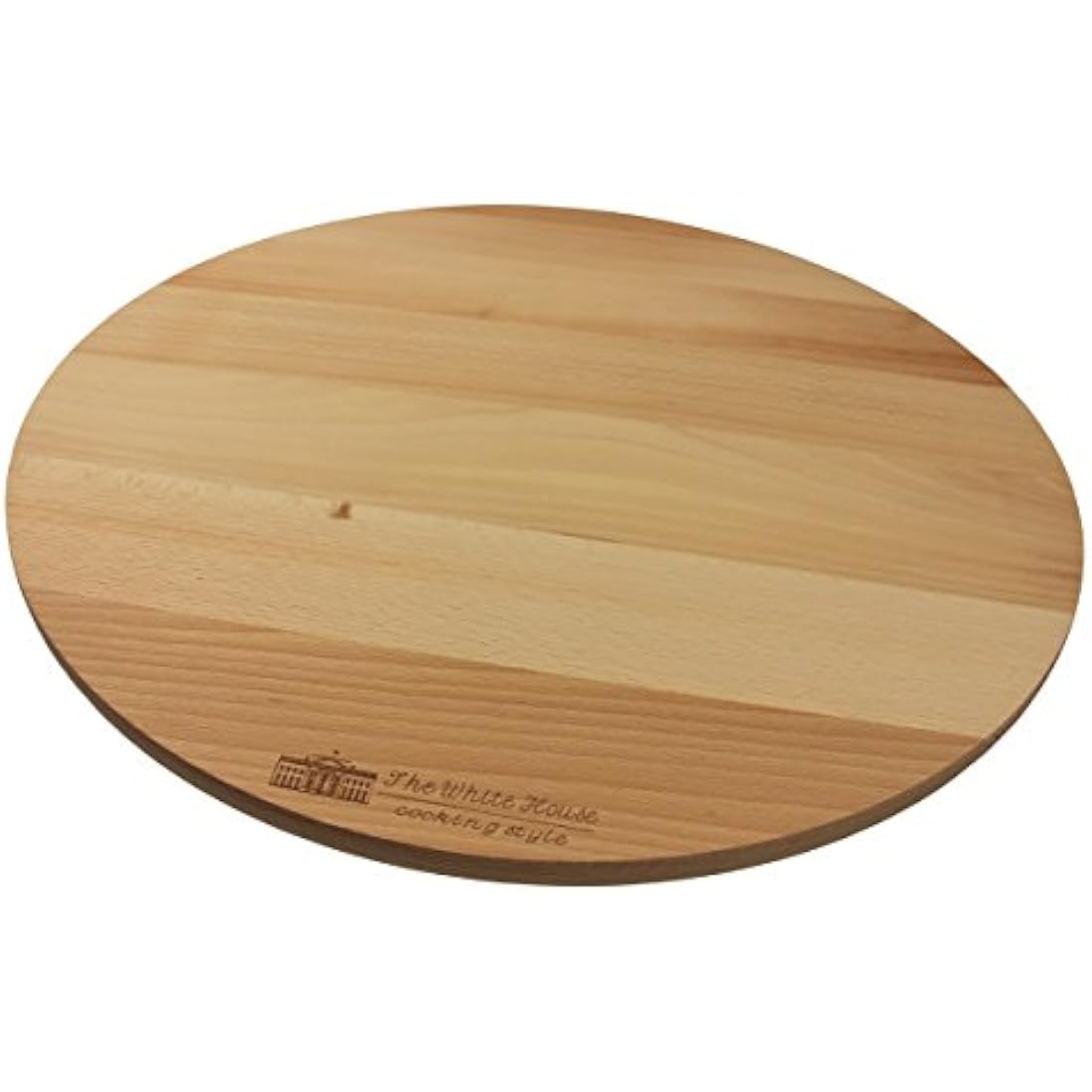 The White House Beech Wood Lazy Susan – 17.5" Rotating Cake & Cheese Board