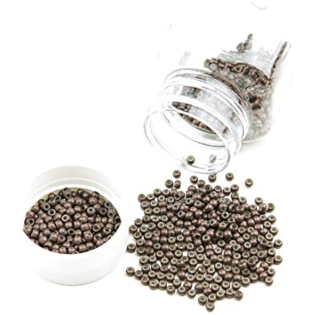 KOCONI 1000pcs Nano Rings – 3mm Silicone Lined Hair Extension Beads