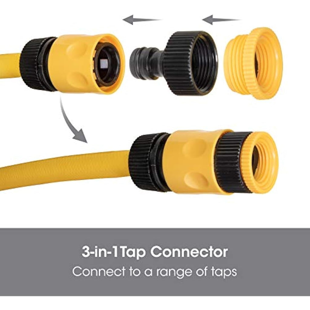 SLx 20M Auto Retractable Garden Hose Pipe | Wall Mounted Swivel Reel