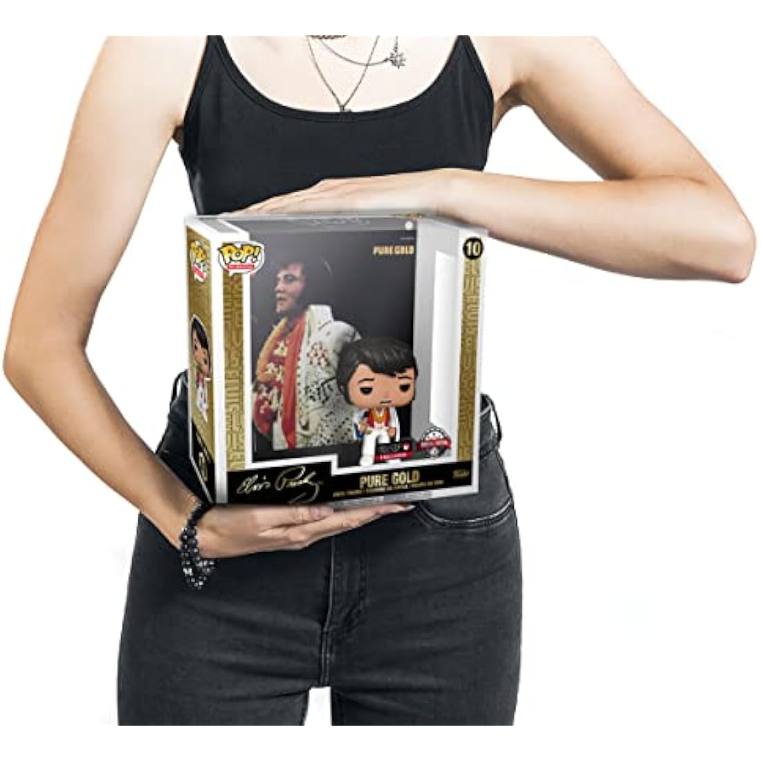 Funko Pop! Elvis Presley Pure Gold Vinyl Figurine with Protector Case