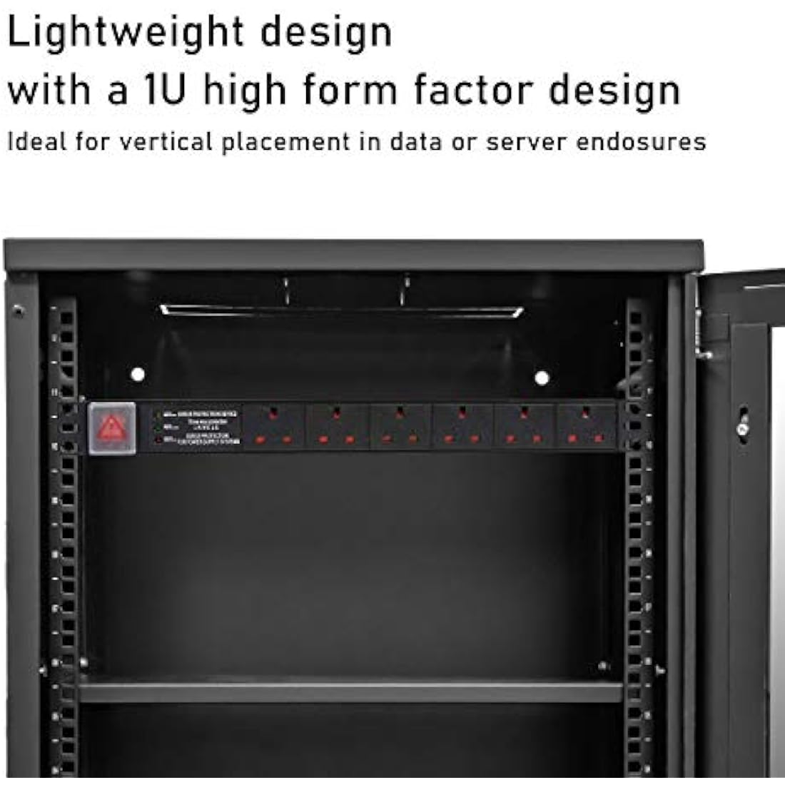 Dynamode 6-Way Rack Mount PDU – 13A Surge Protected Power Strip