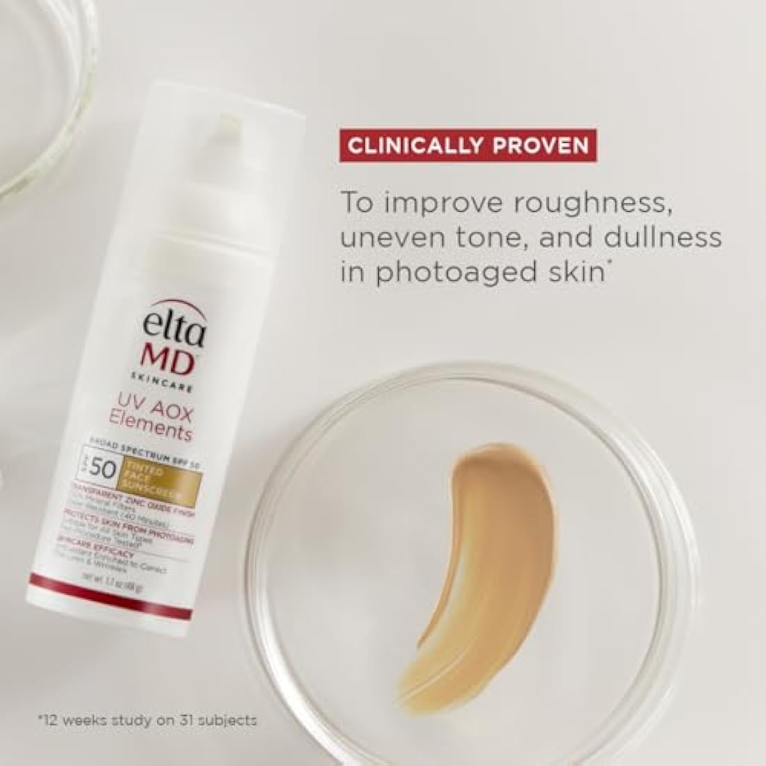 EltaMD UV Elements Tinted Physical Sunscreen SPF 44 with Hyaluronic Acid