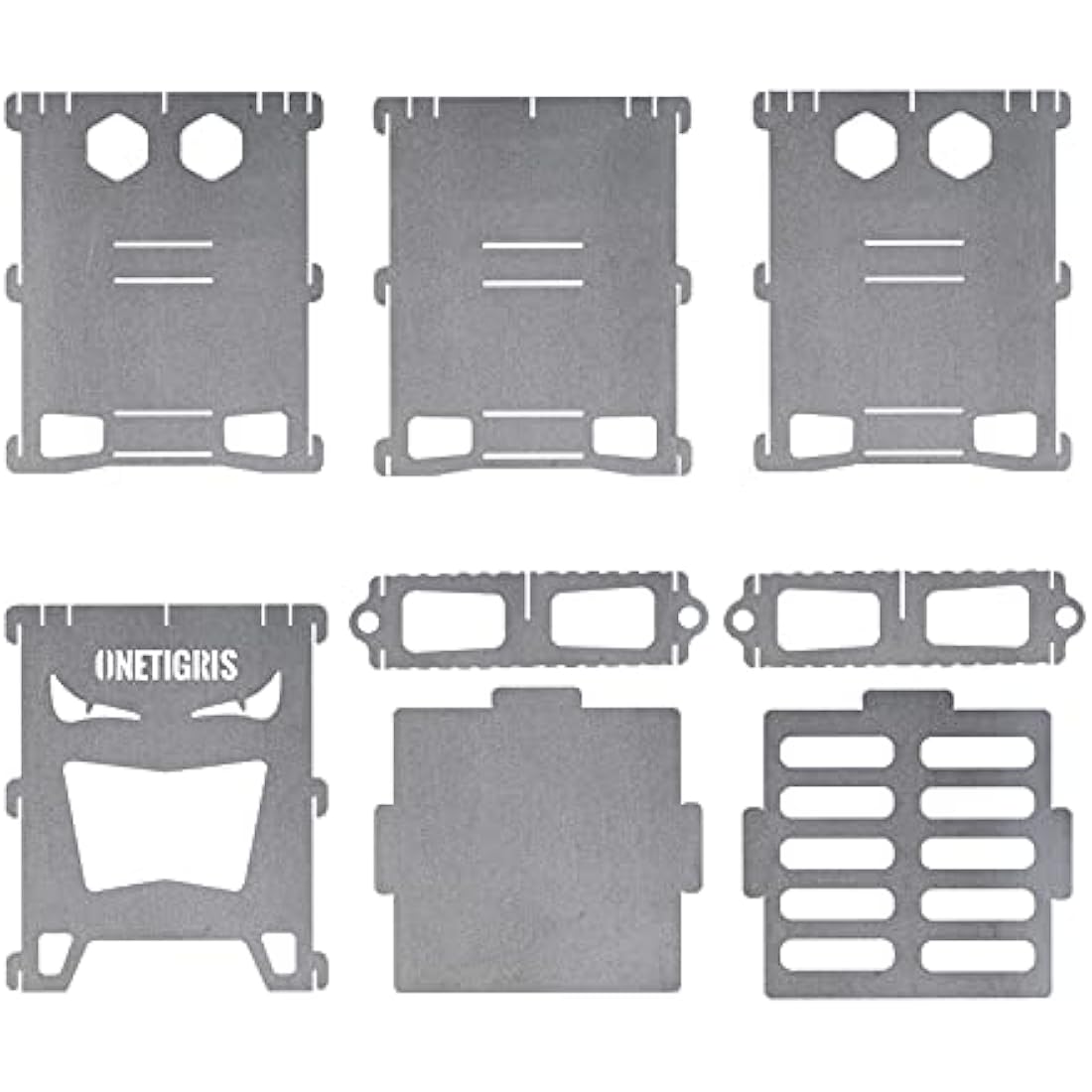 OneTigris ROCUBOID Titanium Wood Stove – Ultralight Evil Eyes Version
