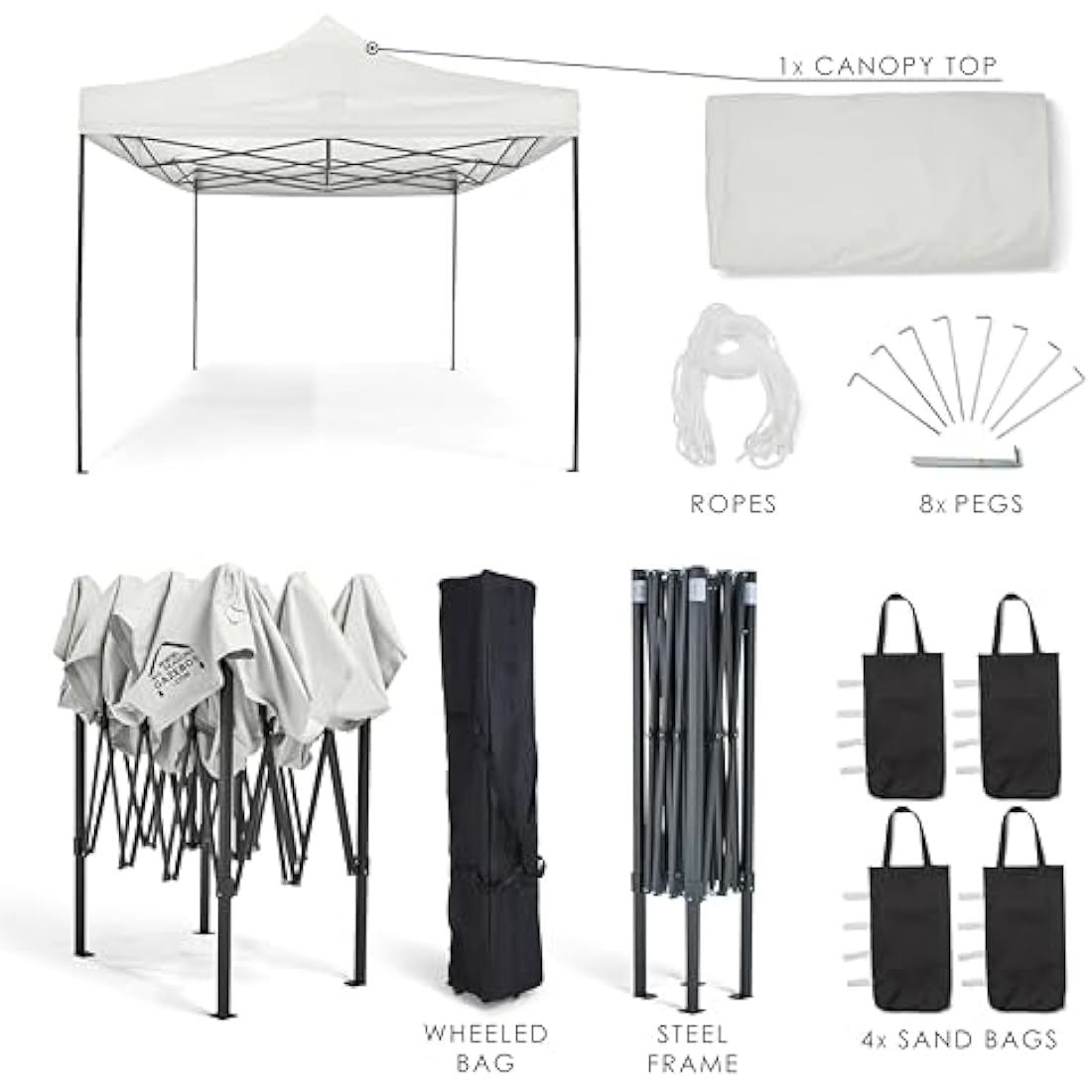 All Seasons Gazebos 3x4.5m Heavy Duty Waterproof Pop Up Gazebo