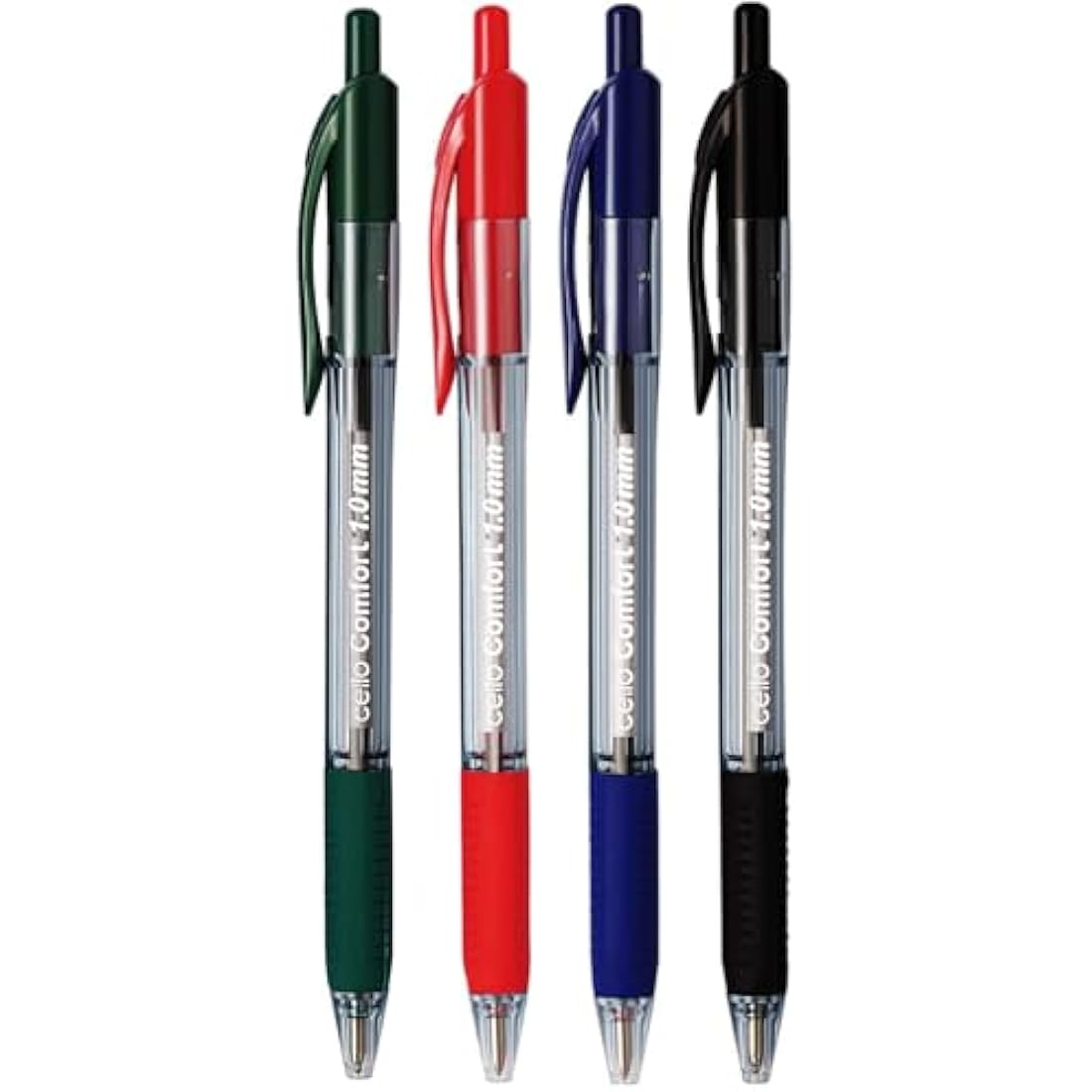 Cello Retractable Ballpoint Pens | 1.0mm Medium Point, Pack of 12