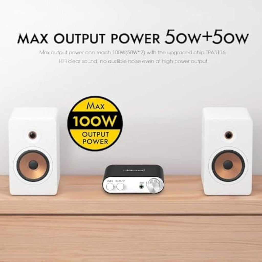 Nobsound NS-10G Bluetooth 5.0 Mini HiFi Stereo Power Amplifier | 100W