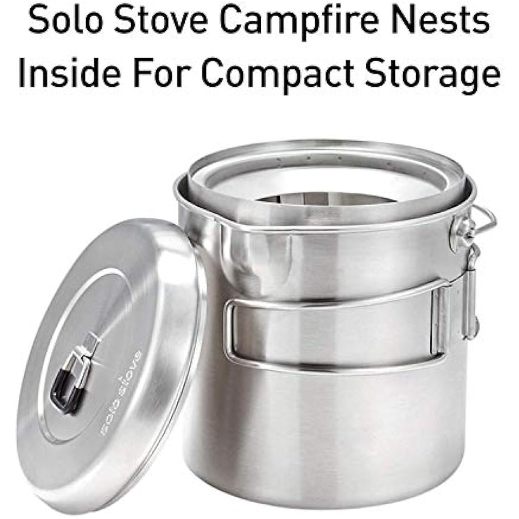Solo Stove 2 & 3 Pot Set | Stainless Steel Backpacking Camping Cookware