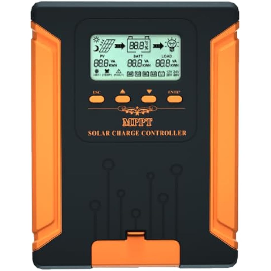 SolaMr 60A MPPT Solar Charge Controller 12V-48V for Lithium & Gel
