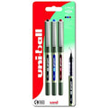 Uni-ball Eye UB-157 Rollerball Pens - Fine 0.7mm Waterproof Ink, 3 Pack