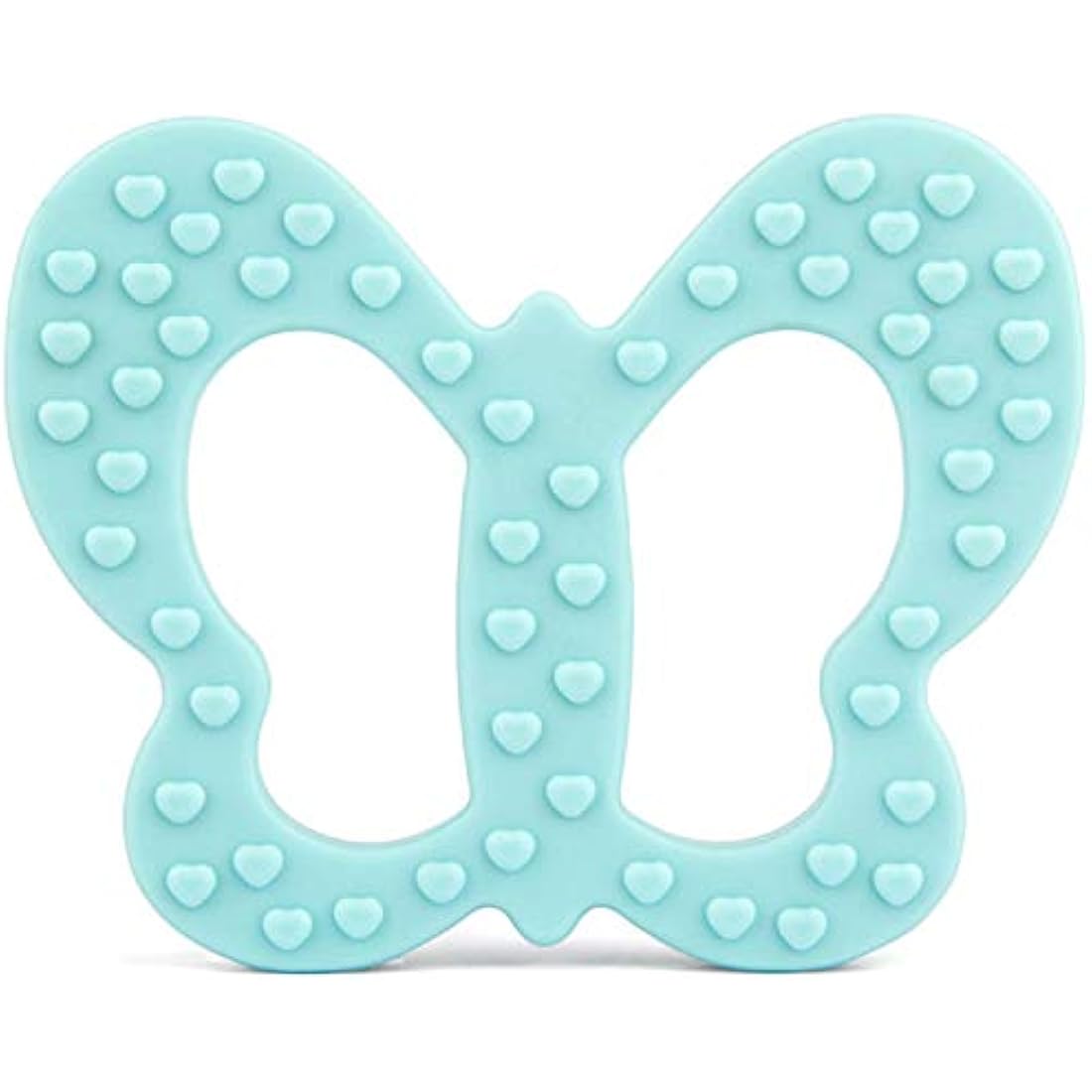 PREMYO Silicone Baby Teething Toy – BPA-Free Butterfly Teether, Turquoise