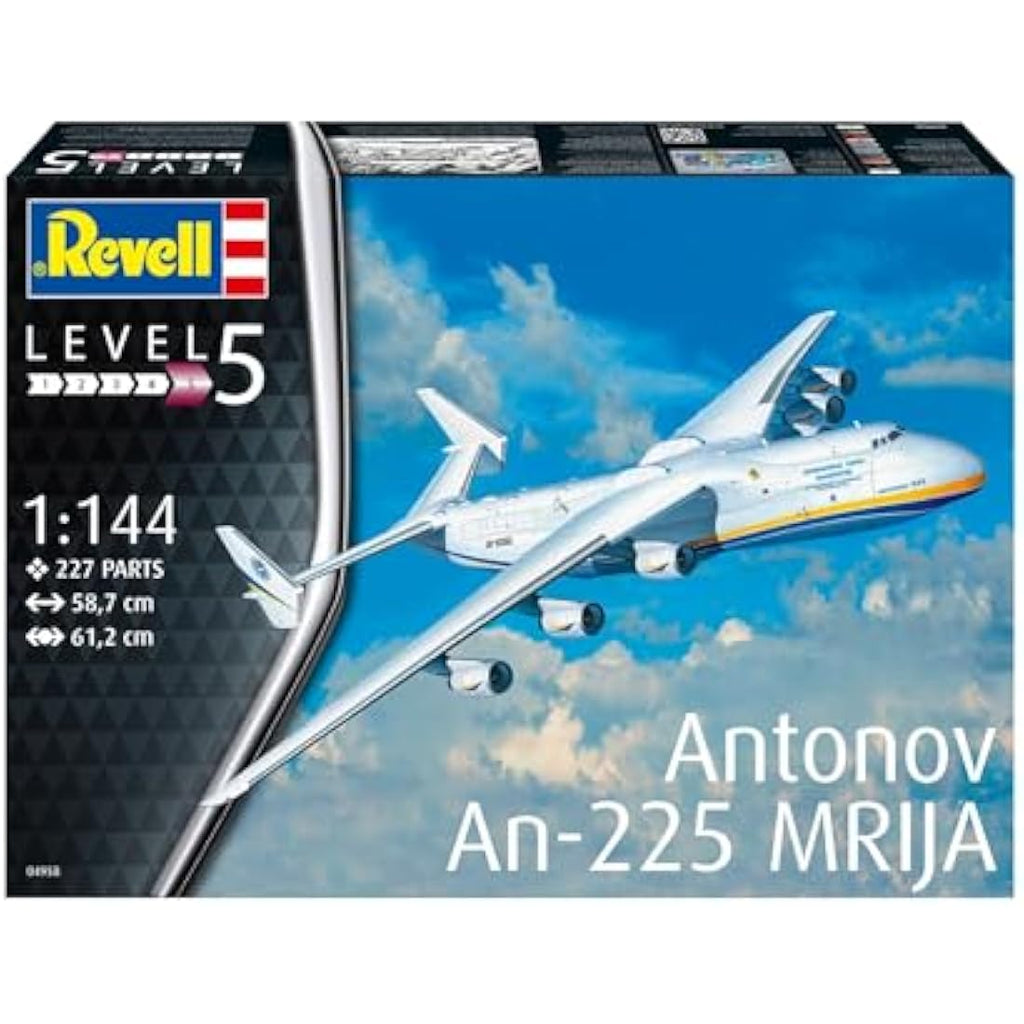 Revell Antonov An-225 Mrija 1:144 Scale Plastic Model Kit - Unpainted