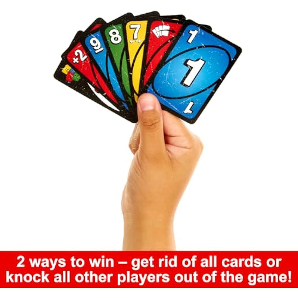 Mattel UNO Show 'em No Mercy Card Game - Brutal Edition with 56 Extra Cards