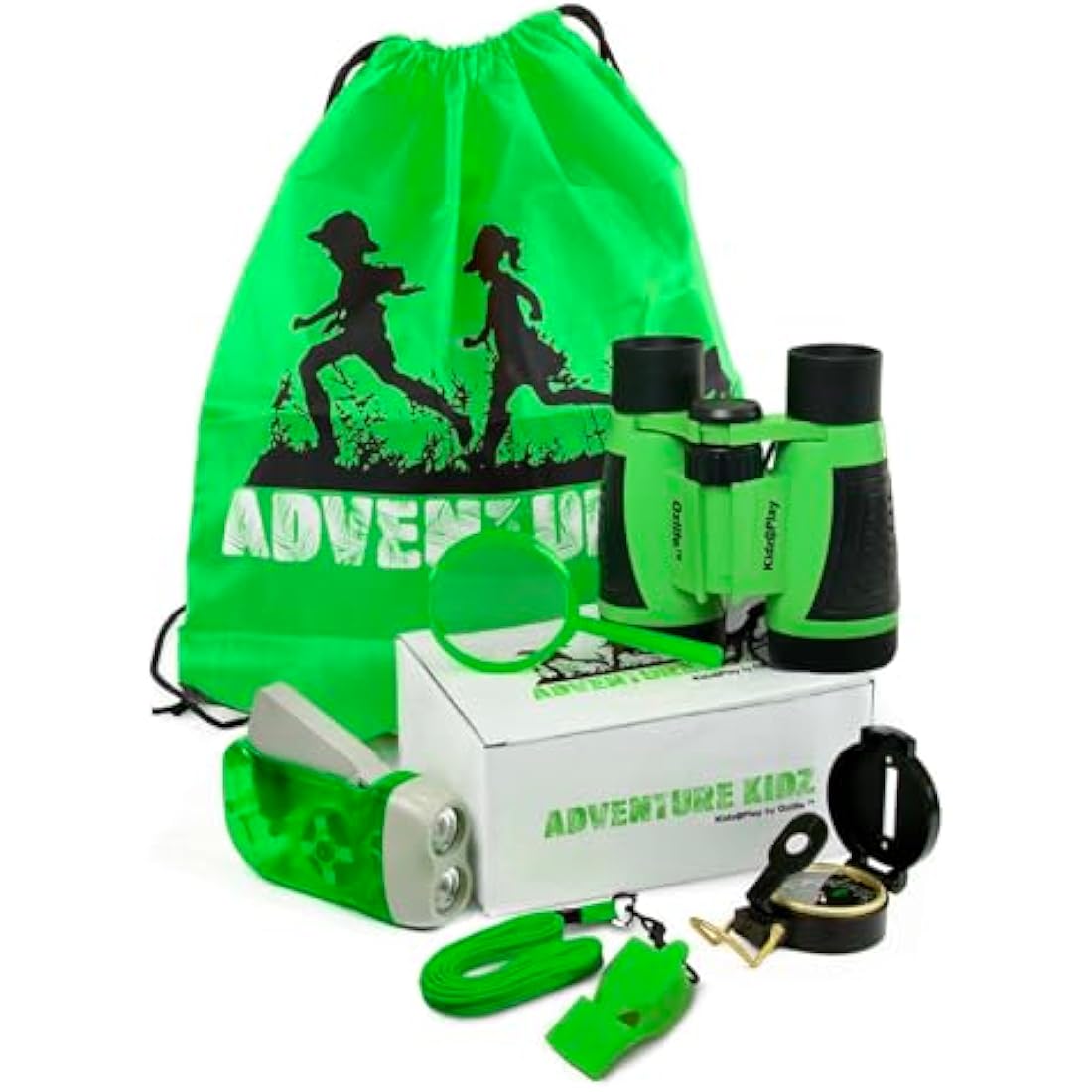 Adventure Kidz Outdoor Exploration Kit | 6-Piece STEM Camping Toy Set