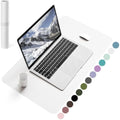 YSAGi PVC Leather Desk Pad – Waterproof Non-Slip Writing Mat, White