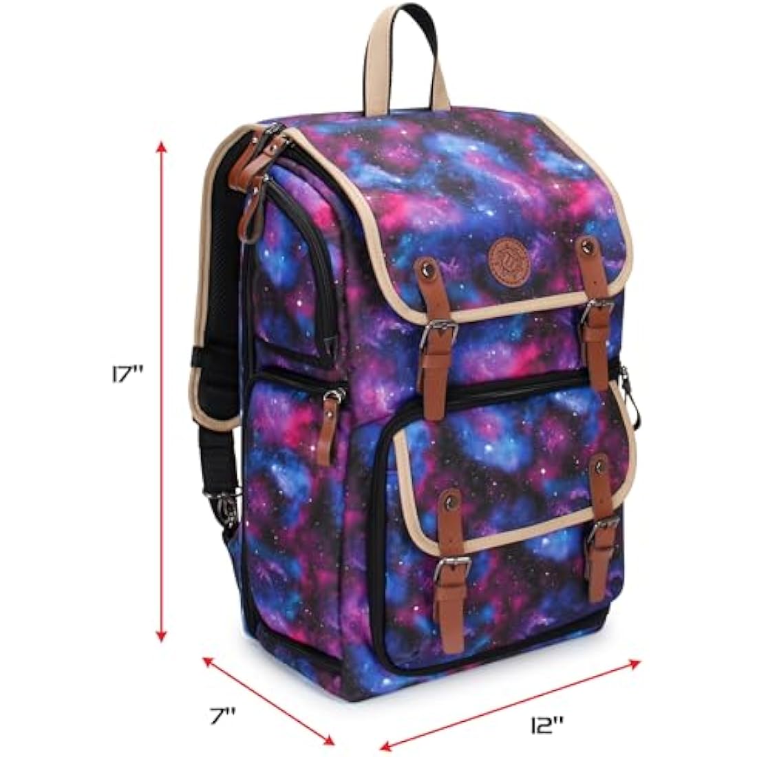 ENHANCE TCG Trading Card Storage Backpack - Deck Box & Playmat Holder, Galaxy