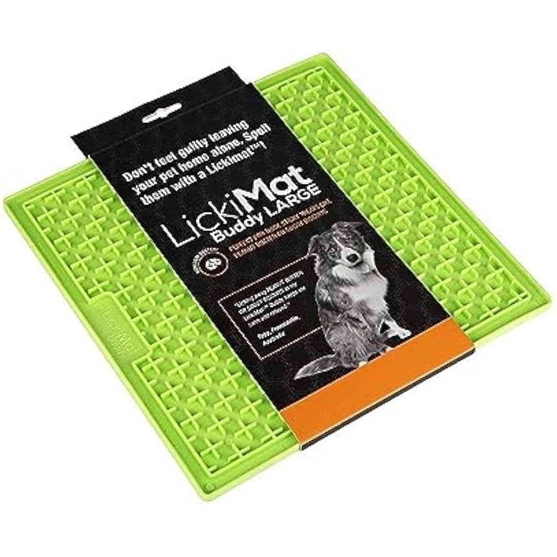 Lickimat Buddy Large Slow Feeder Dog Enrichment Toy – Green or Orange