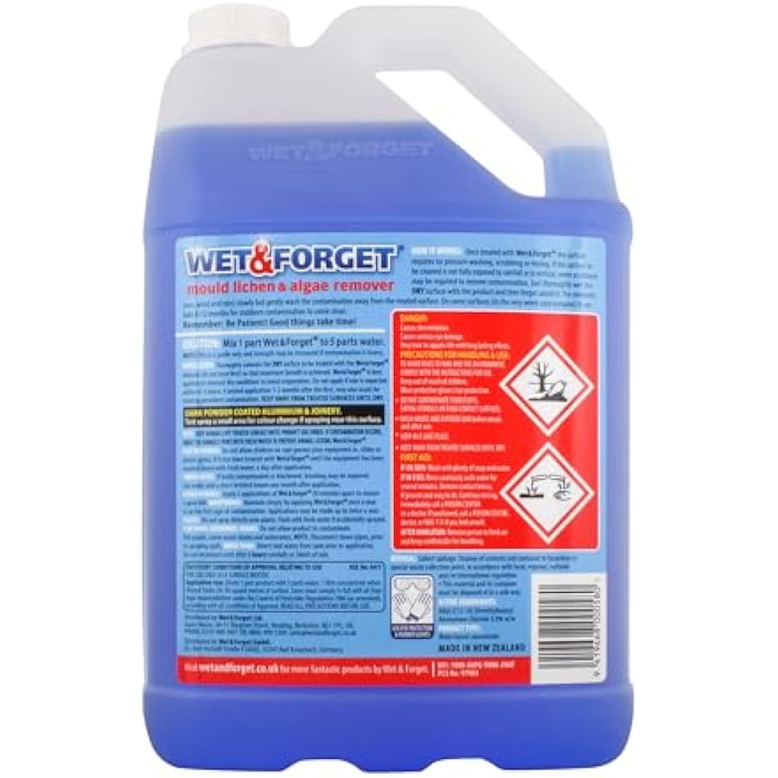 Wet & Forget Outdoor Cleaner – Mould, Lichen & Algae Remover, 5L