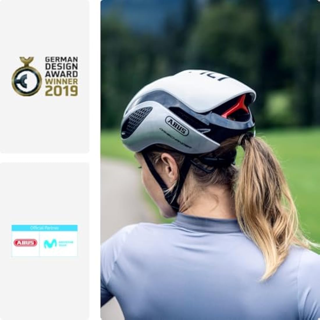 ABUS GameChanger Aerodynamic Racing Bike Helmet – Black, Size S