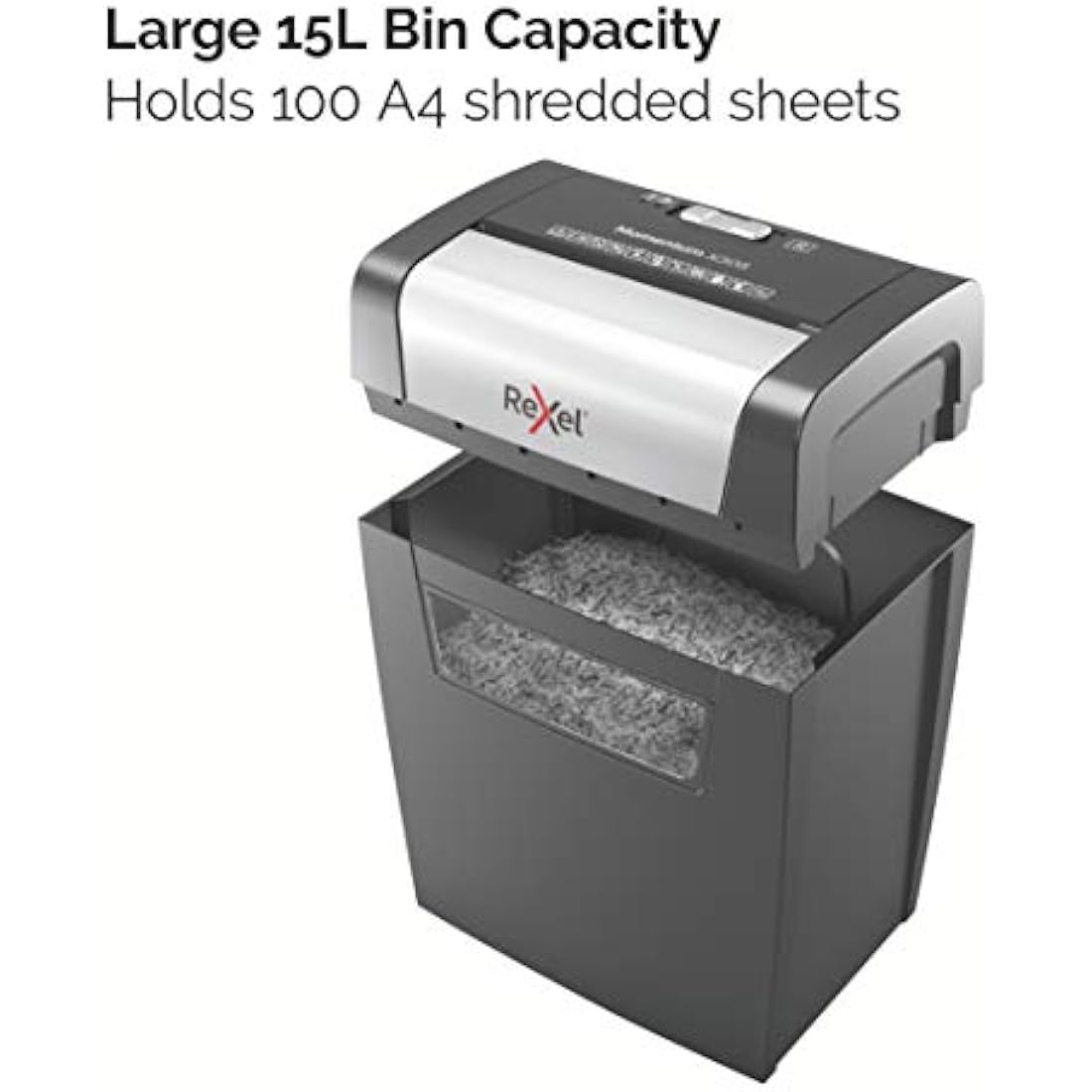 Rexel Momentum X308 Cross Cut Paper Shredder | 8 Sheet Capacity, 15L Bin