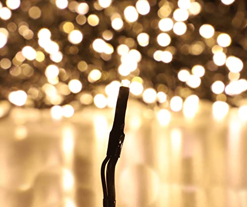 Christmas Concepts 1000 LED Warm White Cluster Lights – 12m Indoor/Outdoor