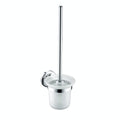 Bristan Solo Wall Hung Toilet Brush - Chrome & Brass Bathroom Accessory