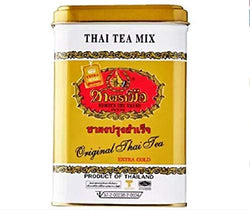 Cha Tra Mue Extra Gold Thai Tea Bags - Aromatic Blend (50 Sachets)