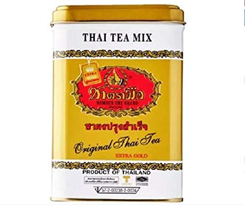 Cha Tra Mue Extra Gold Thai Tea Bags - Aromatic Blend (50 Sachets)