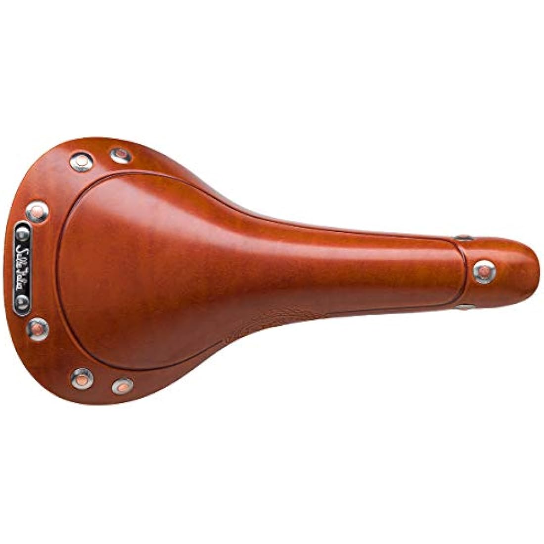 Sella Italia Leather Bike Saddle – Chromed Steel Vintage Road Seat