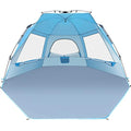 Glymnis Pop Up Beach Tent | 4-6 Person UV Sun Shelter with Porch