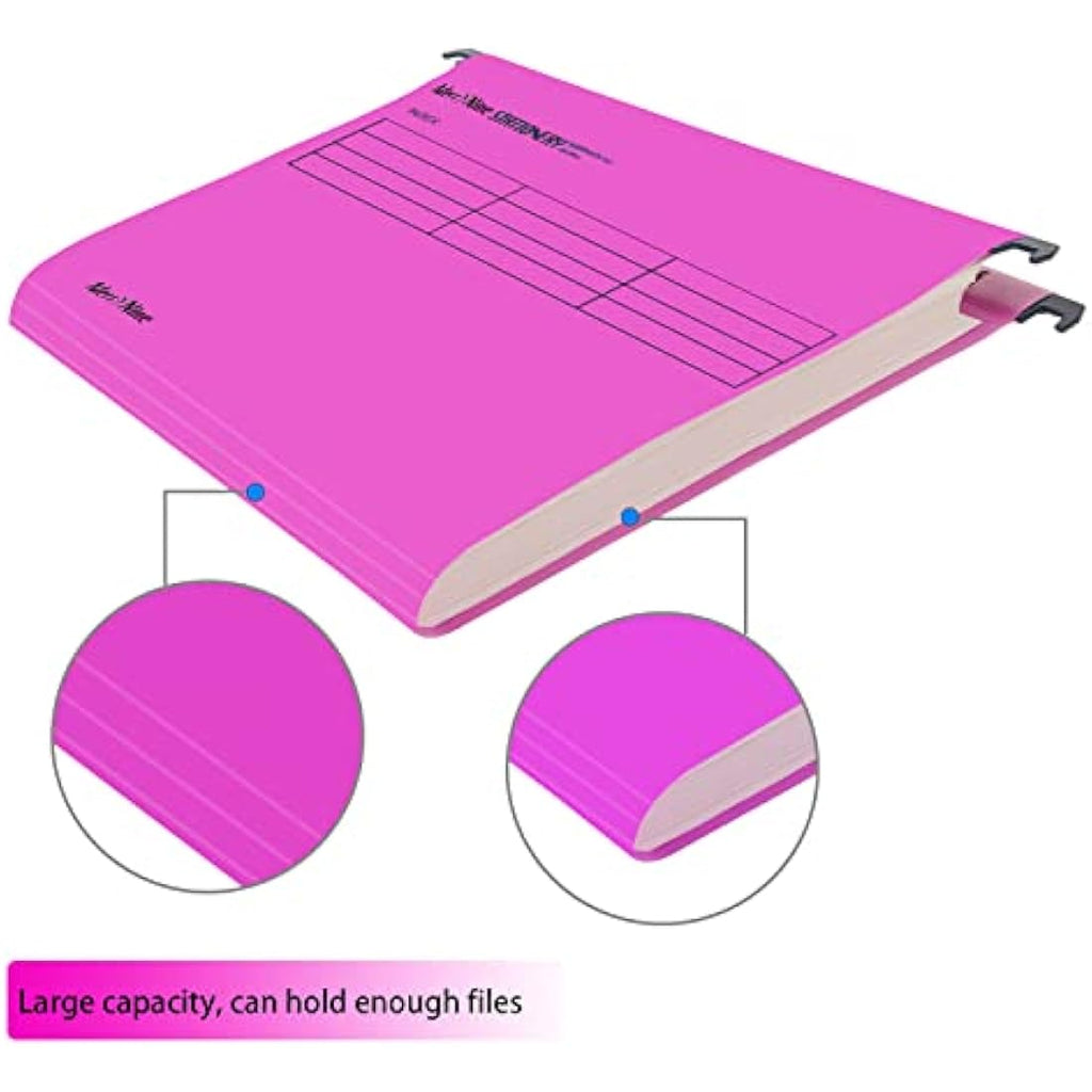 A4 Suspension Files – 15 Pack Pink Poly Hanging Folders