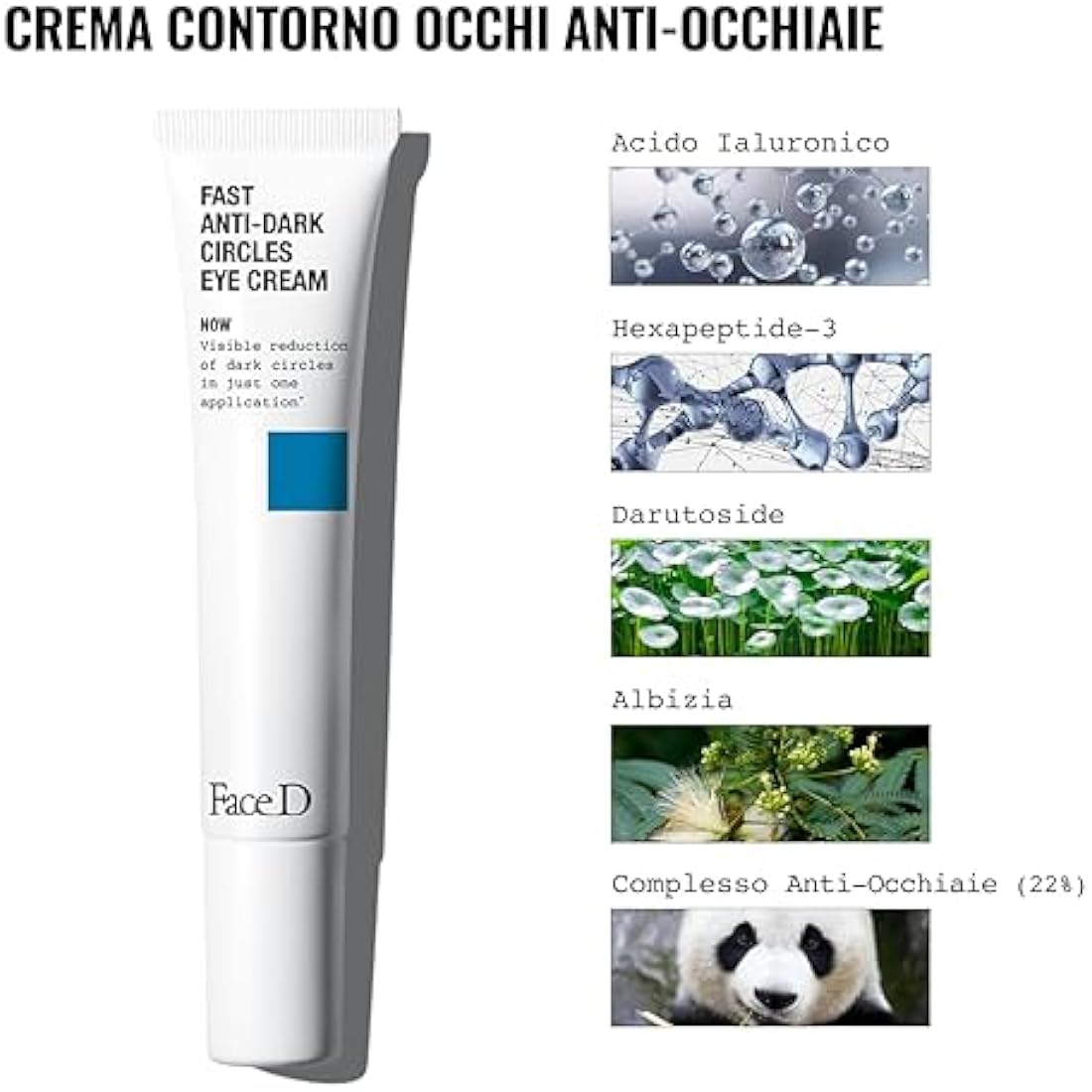 Faced 3-Luronics Eye Contour Cream | Anti-Dark Circles & Hyaluronic