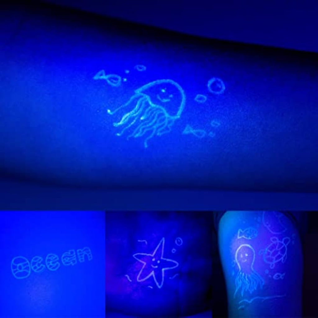 BONNYCO Invisible Ink Pen and Notebook Set - 8 Pack Sea Animal Party Favors