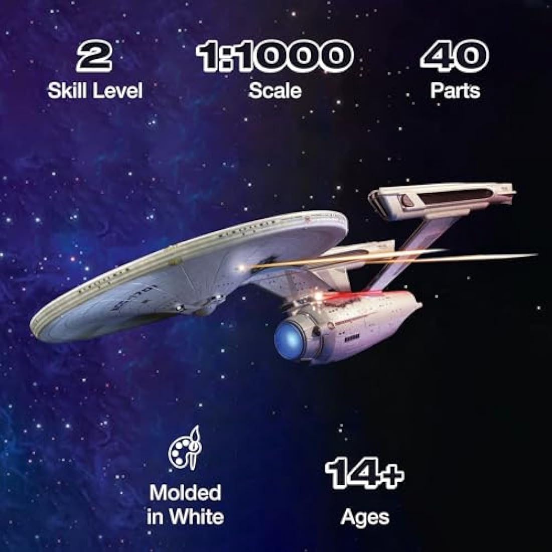 Polar Lights Star Trek U.S.S. Enterprise NCC-1701 1:1000 Model Kit