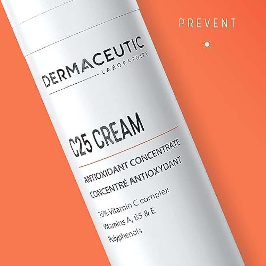 Dermaceutic C25 Cream | 25% Vitamin C Antioxidant Face Moisturizer - 30ml