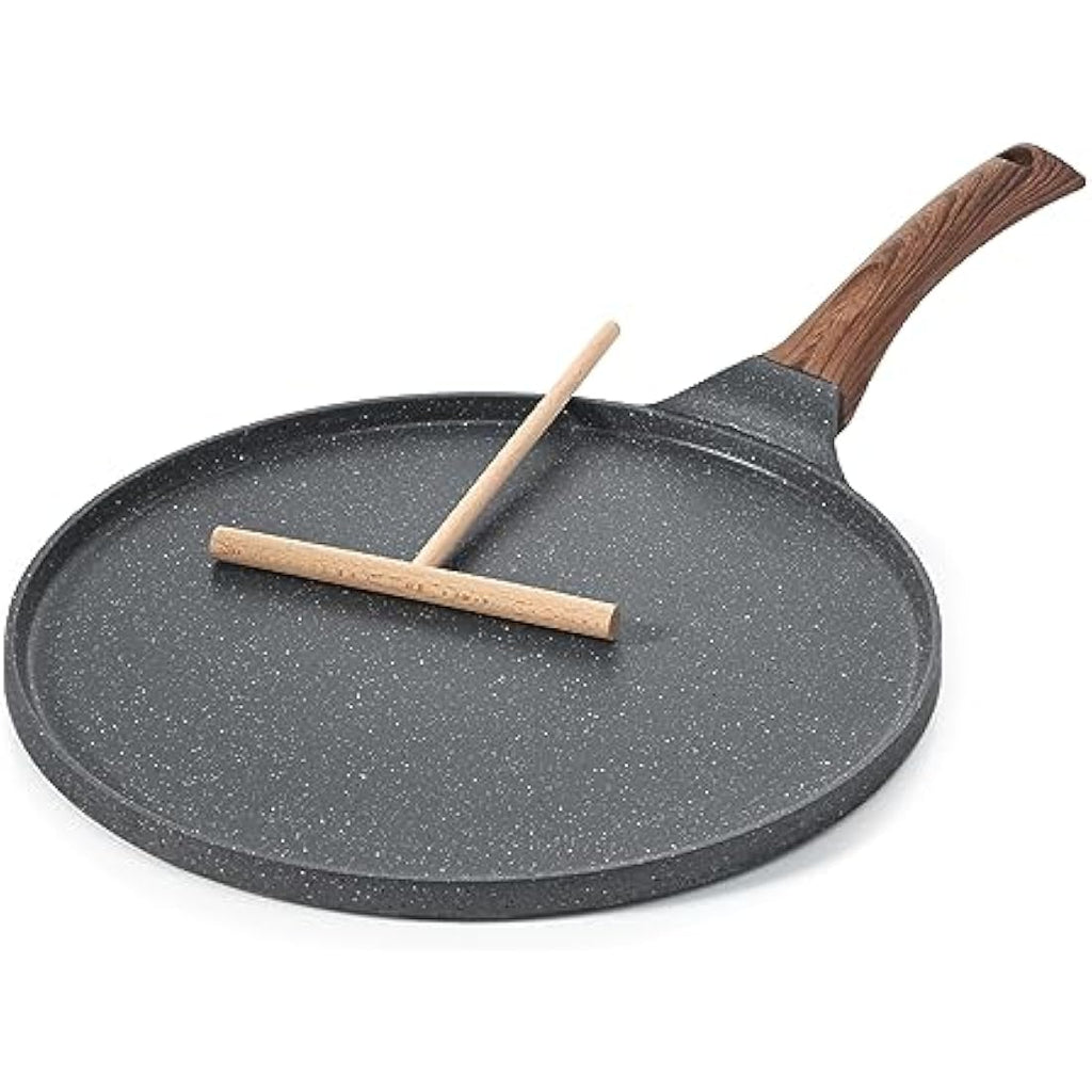 Sensarte Non-Stick Crepe Pan | 26cm Die-Cast Aluminum Dosa Pan & Griddle