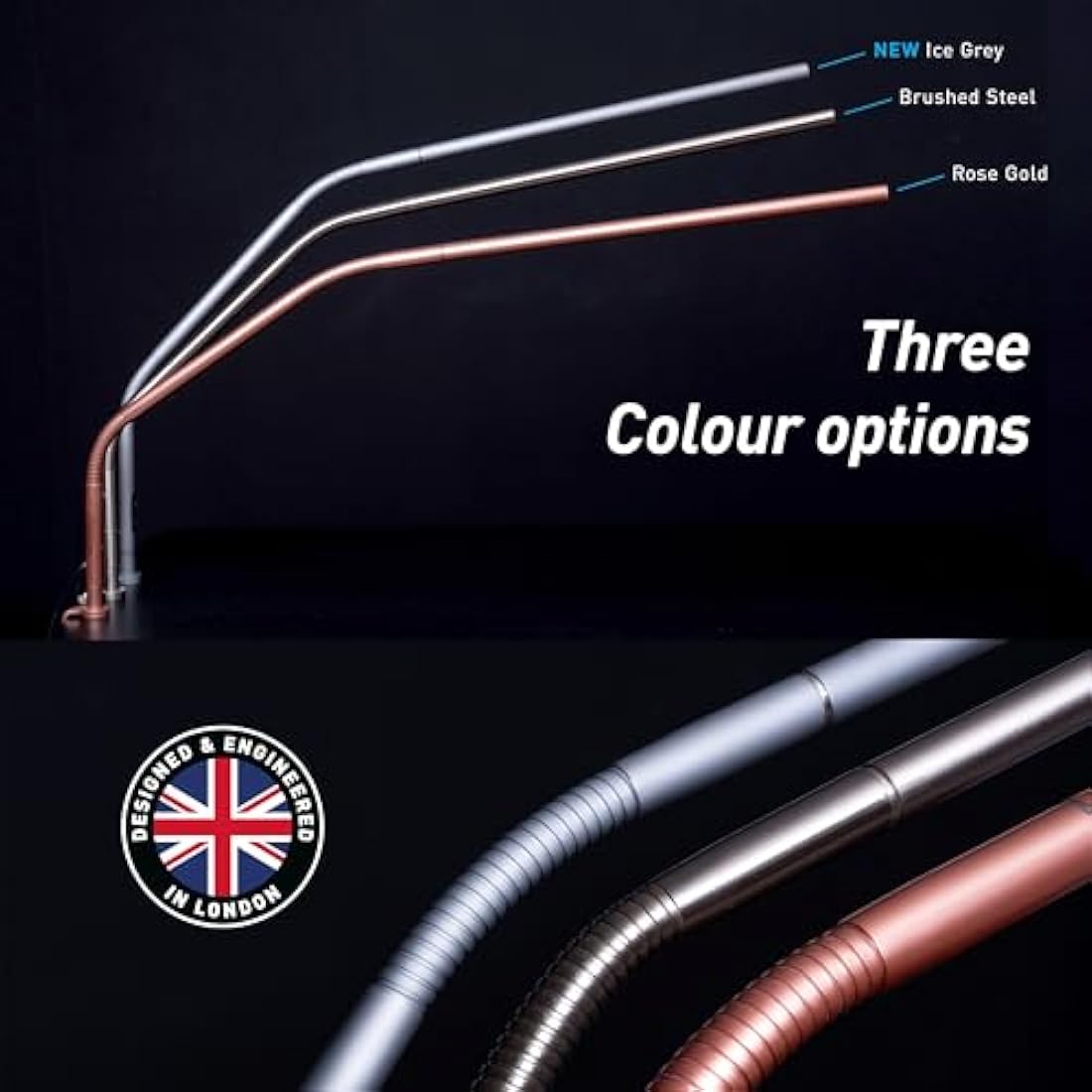 Daylight Slimline 4 LED Table Lamp – Rose Gold Task Light with USB-C