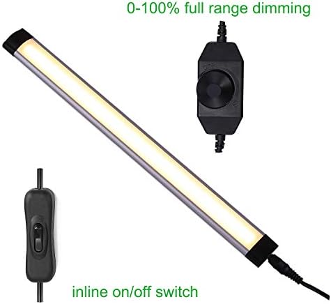AlBOO Dimmable LED Under Cabinet Kitchen Lights – 28cm Warm White 3 Pack