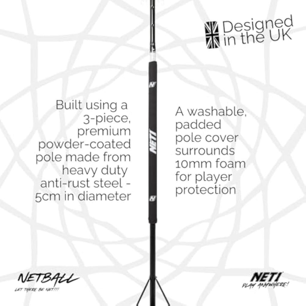 NET1 Netball System – Adjustable Height Portable Post with Pole Pad