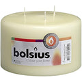 Bolsius Ivory Pillar Candle – Large Paraffin Wax Home Decor – 10x15cm
